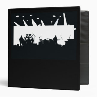 Band On Stage Concert Silhouette B&W Binder
