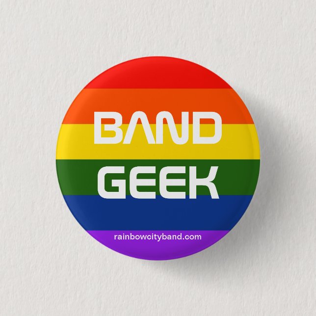 Band Pride 1 Inch Round Button (Front)