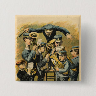 Band rehearsal 2 inch square button