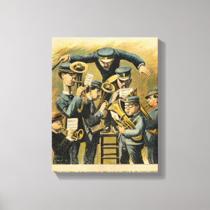 Band rehearsal canvas print