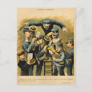 Band rehearsal postcard