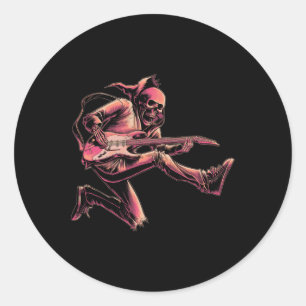 Band Rock And Roll Guitar s For Men Band Tee 15 Classic Round Sticker