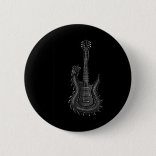 Band  Rock And Roll Guitar s For Men Band Tee 6 2 Inch Round Button
