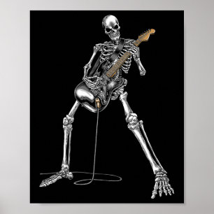 Band  Rock And Roll Guitar s For Men Band Tee  Poster