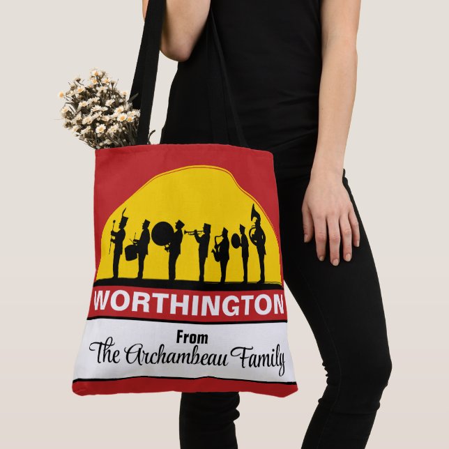 BAND - See Back.  LARGE Tote Bag (Close Up)