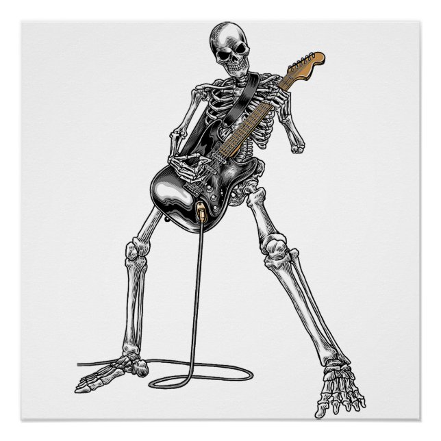 Band Shirts Rock And Roll Guitar T Shirts For Men  Poster (Front)