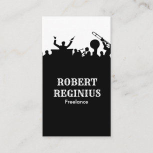  Band Silhouette Business Card