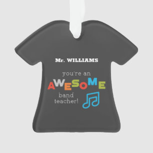 Band Teacher Appreciation Musical Notes, Awesome Ornament