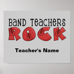 Band Teacher Customizable Poster