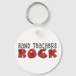 Band Teachers Rock Tshirts and Gifts Keychain