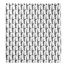 Arme noire AK-47 Armes d'assaut fusils sur blanc