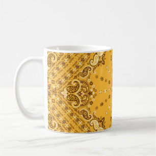 Bandana Boho: Paisley Print Revival Coffee Mug