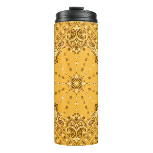 Bandana Boho: Paisley Print Revival Thermal Tumbler