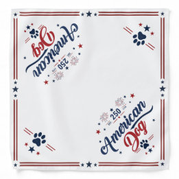 Bandana Chien Américain Amérique 250