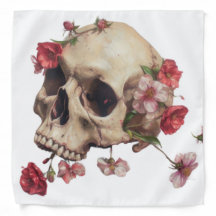 Crâne avec fleurs