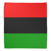 Drapeau panafricain rouge, noir, vert
