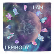 Bandana en tissu coloré nouvelle lune