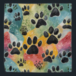 Bandana for your Pet<br><div class="desc">Give your pet some love with a new bandana,  with abstract paw prints</div>
