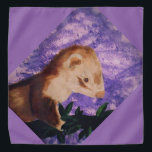 Bandana funny ferret<br><div class="desc">A purple Bandana with the image of a ferret.</div>