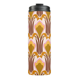 Bandana illustration. seamless pattern with paisle thermal tumbler