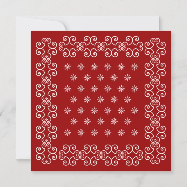 Bandana Invitations Invitations à la fête du thème (Devant)