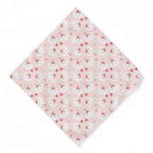 Joyeux Lapin de Pâques Fleur Couronne rose