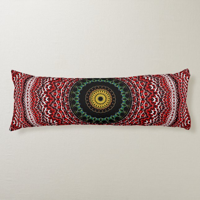 Bandana Mandala Body Pillow (Front)