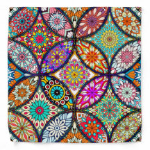 motif artistique des mandalas floraux