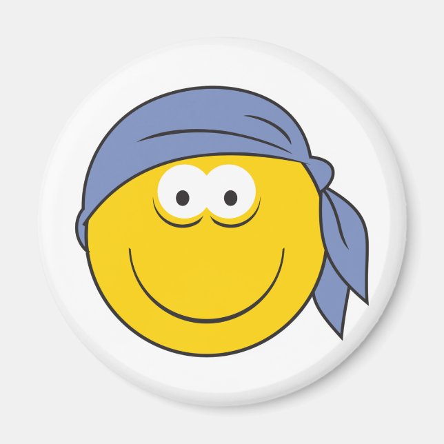 Bandana Pirate Face Magnet (Front)