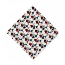 PixDezines Blush Bourgogne Navy Fleurs Aquarelle