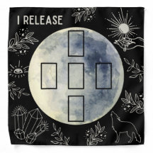 Pleine lune Tarot tissu - cinq cartes étalées Band