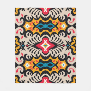 Bandana Print: Vintage Paisley Silk. Fleece Blanket