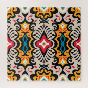 Bandana Print: Vintage Paisley Silk. Jigsaw Puzzle