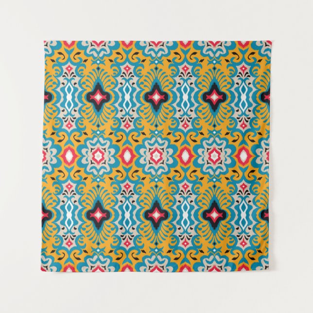Bandana Print. Vintage seamless pattern with paisl Tapestry (Front)
