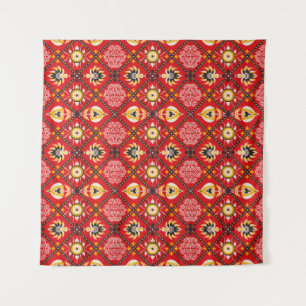 Bandana Print. Vintage seamless pattern with paisl Tapestry