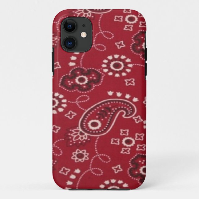 Bandana Red Paisley iPhone 5 Case (Back)