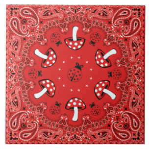 bandana red tile