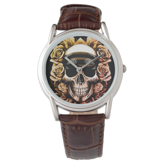 Bandana Skull & Roses Watch (Front)