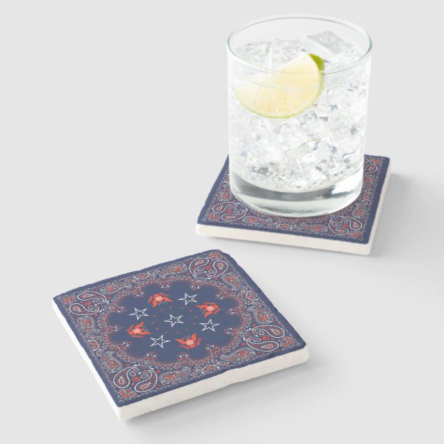 Bandana Stone Coaster (Side)