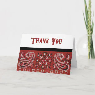 Bandana Thanks Thank You Card