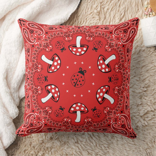 Bandana Throw Pillow (Blanket)