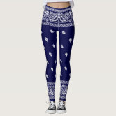 Blue bandana leggings sales