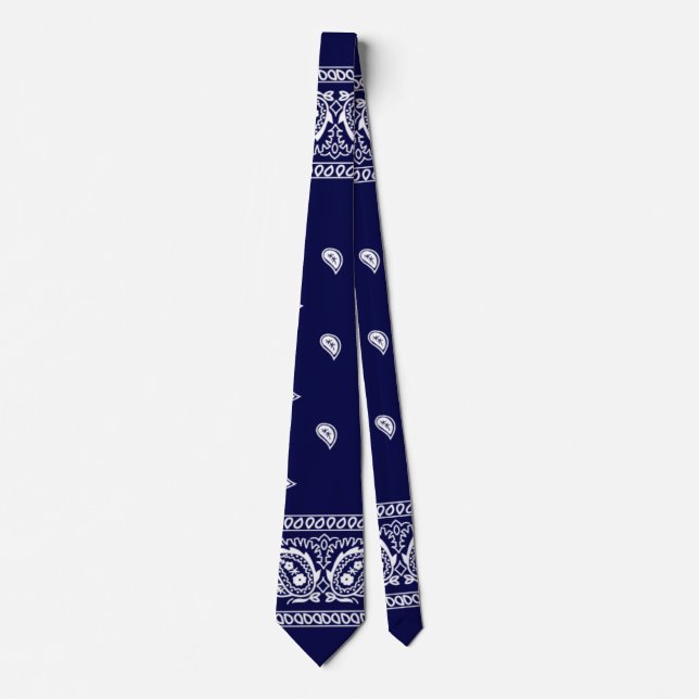 Bandana True Blue Neck Tie (Front)