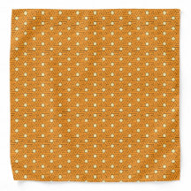 Vintage Orange Beige Triangle Motif égyptien