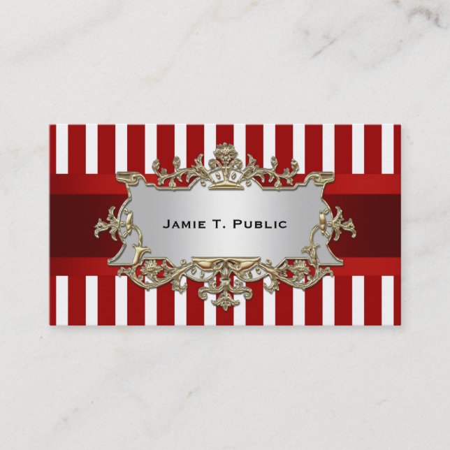 Bande blanche rouge, Ruban rouge, Étiquette encadr (Devant)