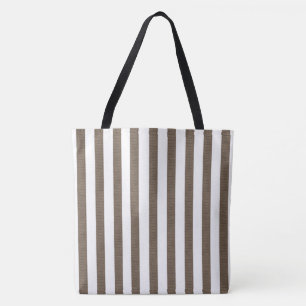 Bande Brown et blanche sac fourre-tout