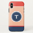 bande colorée avec monogramme