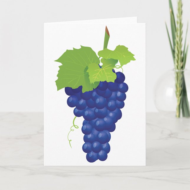 Bande de cartes de voeux de raisins (Créateur téléchargé)