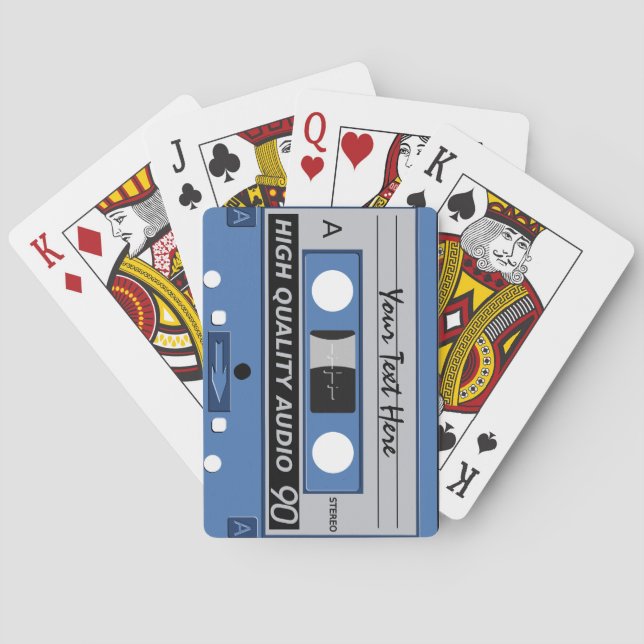 Bande de cassette personnalisation cartes à jouer (dos)