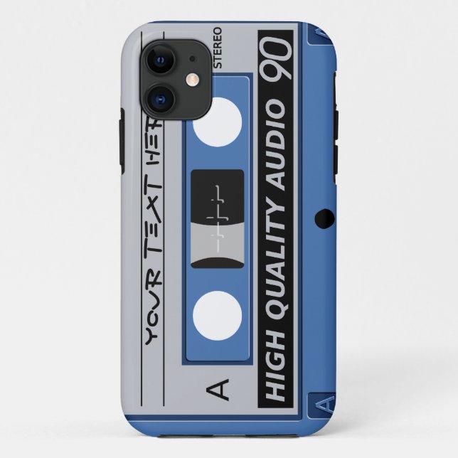 Bande de cassette personnalisé coque iphone-mate (Dos)